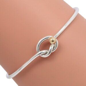 TIFFANY&Co. Love knot Bangle Silver925/K18 yellow gold 6.6g Women